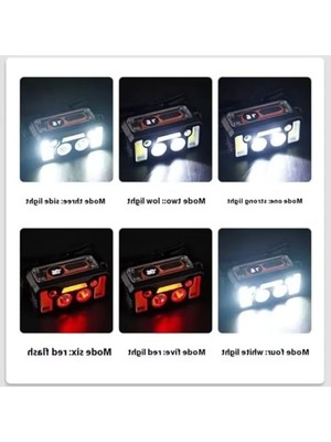 MarkEntegra USB Şarj Edilebilir Su Geçirmez Sensörlü LED Kafa Lambası, Ayarlanabilir Açı