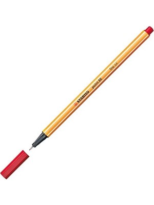 Esranın Dünyası Stabılo Point 88 Keçeli Kalem, 0,4 mm Uç, Su Bazlı Mürekkep, Kırmızı