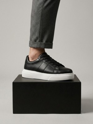 11boa BA0247 Erkek Sneaker Günlük Casual Spor Ayakkabı Siyah