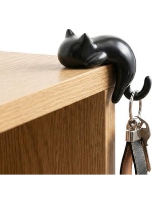 Esranın Dünyası Kedi Figürlü Yapışkanlı Köşe Askılık