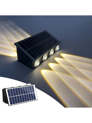 Esranın Dünyası 20W Güneş Enerjili Dış Mekan Bahçe Duvar Lambası - Cata Kos Solar LED Aplik - IP65 Su Geçirmez, 3200K Gün Işığı & Amber Dekoratif Aydınlatma (Gün Işığı)          [enerji Sınıfı A+]
