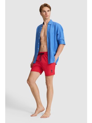 U.s. Polo Assn. Erkek Kırmızı Deniz Şortu 50322257-VR213