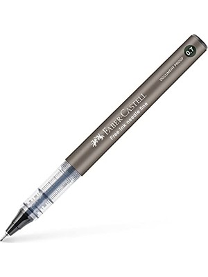 Esranın Dünyası Faber-Castell Free Ink Roller Kalem, 0.7 Mm, Siyah, Silinmez Kalıcı Mürekkep, Mürekkep Göstergeli, Iğne Uçlu
