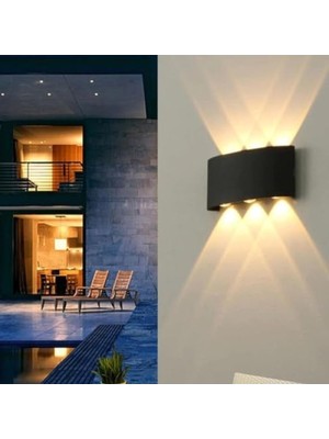 MarkEntegra Modern Çift Yönlü Duvar Aydınlatma LED Aplik 10 Watt Desenli (Gün Işığı)