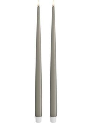 Esranın Dünyası Iç Mekan Alevsiz LED Yemek Mumu - 2'li Set - Gerçek Alevli ™ Teknolojisi - Pille Çalışan Mum (38 Cm, Kum)          [enerji Sınıfı A+]