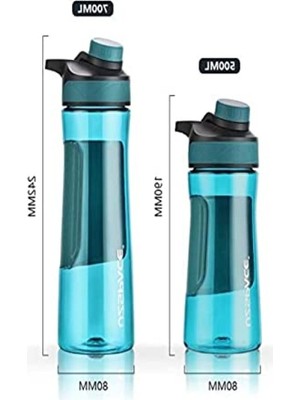 MarkEntegra 500ML Silikon Gövde ile Manyetik Kapaklı Su Matarası