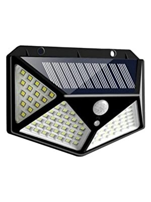 Esranın Dünyası 100 LED Dış Mekan Solar Aydınlatma Fotoselli Solar Lamba Hareket Sensörlü Güneş Enerjili Lamba