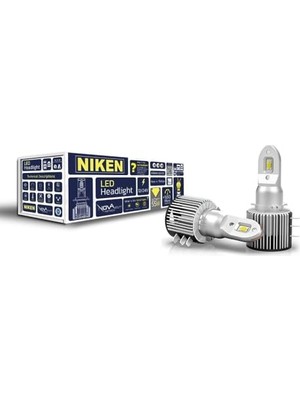 Esranın Dünyası Niken H15 LED Xenon Nova Soft Serisi 55W 18000 Lümen 6500K Beyaz Far Ampulü 2 Adet