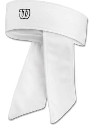 Esranın Dünyası Wilson Dri Fit Head Tie Bandana Tenisçi Kafa Bandı Beyaz
