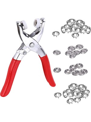 sbodurhome Metal Çıtçıtlı Düğme Pensesi ve Düğmesi (25 Set)