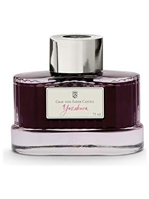 Esranın Dünyası Graf Von Faber-Castell Mürekkep Yozakura 75 ml | Kaliteli Mürekkep Haznesinde Parlak Renk Yoğunluğuna Sahip Dokümanlara Uygun Dolma Kalem Mürekkebi