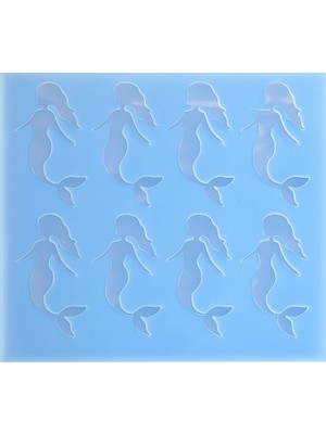 Alze Kimya Hobi Deniz Kızları 8\'li Magnet Epoksi Kalıbı