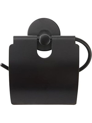 Esranın Dünyası Promosyonca Metal Tuvalet Kağıtlığı, Siyah, Tuvalet Kağıdı Askısı, 12,3 x 13 cm