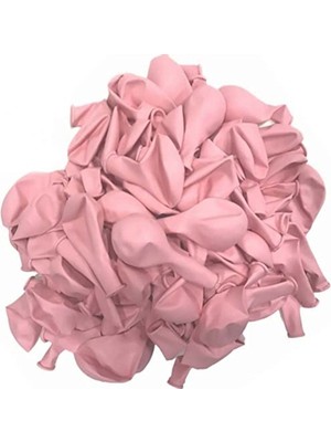 MarkEntegra Makaron Pembe 10 Adet Balon Seti, Partiler Için Renkli Süsleme