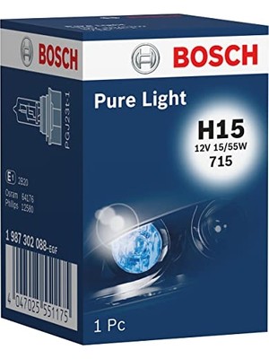 Esranın Dünyası Bosch Ampul-Pure Light-12 V-H15-15/55 W-PGJ23T-1-1 987 302 088