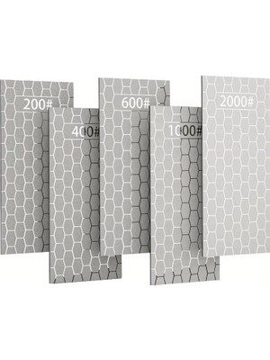 Esranın Dünyası 5 Adet Elmas Biley Seti Bıçak Bileme Taşı Sulu Veya Susuz Biley Uzun Ömürlü Aşınmaz 200 400 1000 Grit
