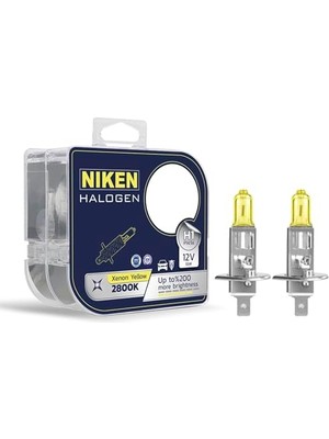 Esranın Dünyası 12V H1 55W Sarı Işık Ampul PX26D 2800K, 1 Takım 2 Adet