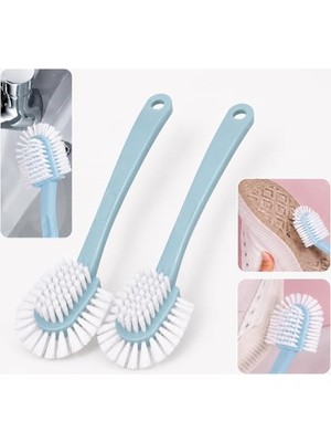 Esranın Dünyası Kyrotech 2 Adet Çok Fonksiyonlu Ayakkabı Temizleme Fırçası, 5 Taraflı Ergonomik El Fırçası, Sert Dayanıklı Kıllı Spor Ayakkabı Süet Deri Taban Fırçası, Kaymaz Saplı Yıkanabilir Kompakt Tasarım