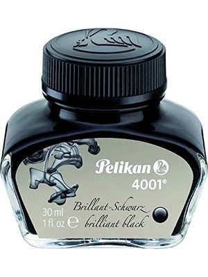 Esranın Dünyası Pelikan Mürekkep 4001, 30 Ml, Parlak Siyah, 1 Cam