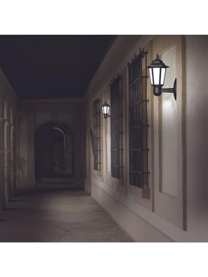 Esranın Dünyası Klas Aplik Dış Mekan Bahçe Lambası Zita Modern Bahçe Aydınlatma Armatürü E27 Duylu IP54 Suya Dayanıklı (Ampul Dahil Değildir)