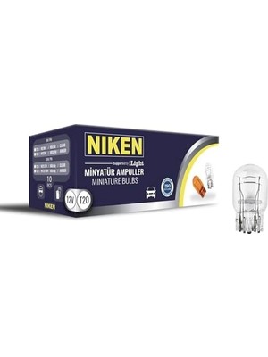 Esranın Dünyası T20 Dipsiz Ampul Tek Duy W21W W3X16D 12V Sarı 10 Adet