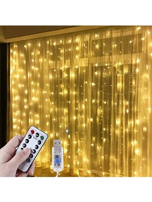 MarkEntegra 3x3 Metre Kumandalı Peri LED Işık - Dekoratif Yılbaşı Aydınlatması