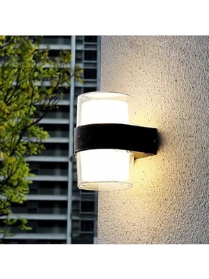 Esranın Dünyası Silindir LED Aplik 12 Watt Gün Işığı 3200K Iç Mekan ve Dış Mekan Cata Bora LED Aplik IP54          [enerji Sınıfı A]