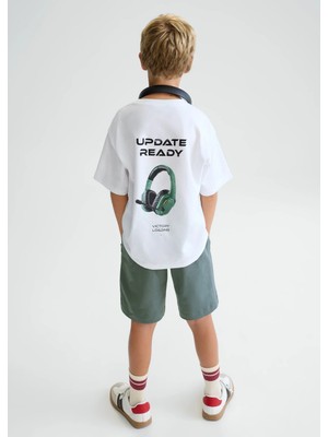Mayoral Erkek Çocuk Penye Şort Tshirt Takım Yeşil
