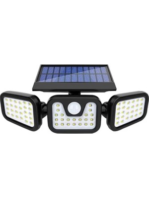 Powermaster MX-W771A Sensörlü 3 Modlu 74 Ledli Solar Aydınlatmalı Duvar Lambası