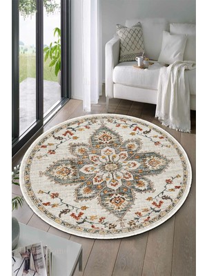 Thalia Home Kaymaz Tabanlı Yıkanabilir Baskılı Mutfak Halısı Halı Yolluk