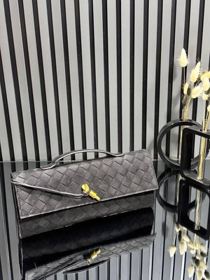 Pazarvia Shop Hasır Deri Clutch Çanta