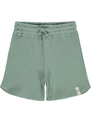 Civil Boys Basic Waffle 6-9 Yaş Şort - Yeşil