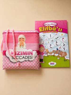 Bilenler Çocuk Namaz Seti 2001– Çantalı Seccade, Elif Ba ve 99\'lu Tesbih