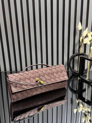 Pazarvia Shop Hasır Deri Clutch Çanta
