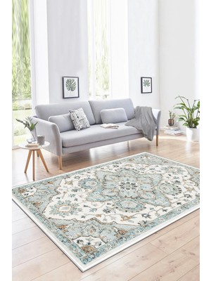 Thalia Home Kaymaz Tabanlı Yıkanabilir Baskılı Mutfak Halısı Halı Yolluk