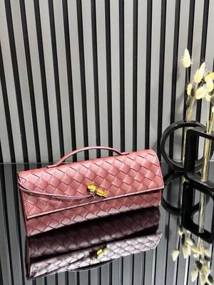 Pazarvia Shop Hasır Deri Clutch Çanta