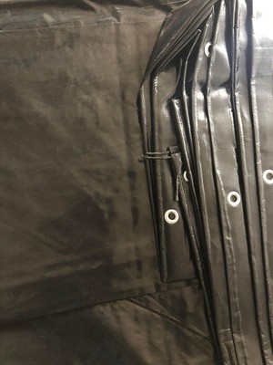 Gökkuşağı Siyah Çadır Branda 230 gr 8 Metre  x 6 Metre Çadır