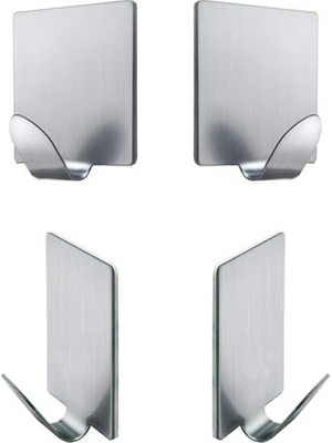Get Store Yapışkanlı Metal Askı - Gümüş Renk
