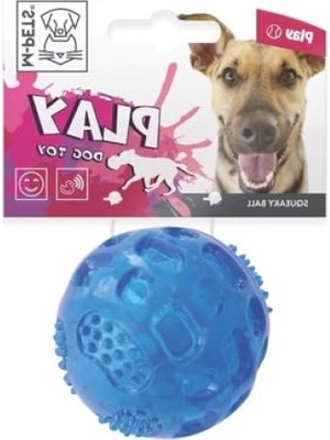 Get Store Mavi Renkli 6,3 cm Squeaky Köpek Topu (4'lü Paket)