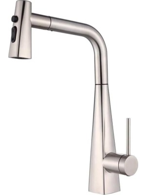 Venita Inox Spiralli Mutfak Bataryası 360° Dönebilen 3 Fonksiyonlu Başlıklı