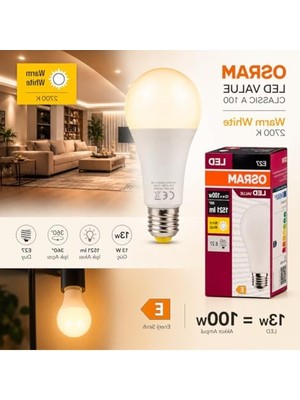 Get Store LED Ampul 13W, Enerji Tasarruflu ve Uzun Ömürlü, 10'lu Paket