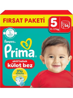 Prima Külot Bebek Bezi 5 Numara 56 Adet Fırsat Paketi