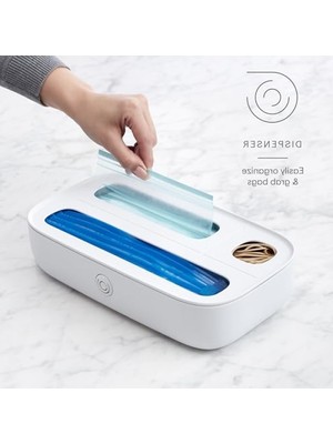 Get Store 3 Bölmeli Beyaz Saklama Düzenleyici