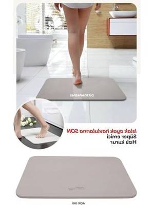 Get Store Gri Renkli Sihirli Banyo Paspası