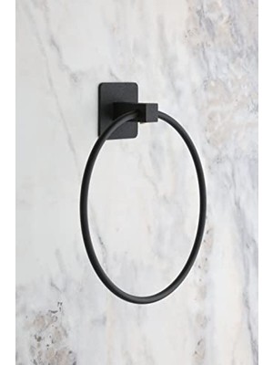 Get Store Yapışkanlı Siyah Kare Havluluk