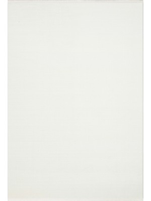 Eko Halı Pera PER02 White Yıkanabilir Modern Sade Desenli Leke Tutmaz Kaymaz Tabanlı Üst Kalite Akrilik Makine Halısı