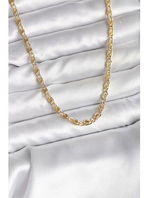Aydogan's Ayd 14K Gold Renk Kaplama Zincir Model cm Kadın Kolye - TJ-BKO10732