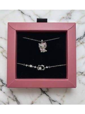 Hello Kitty Kolye ve Bileklik Set