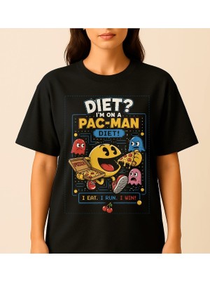 Carismatisort Pac Man Diet Bayan Tişört T-Shirt