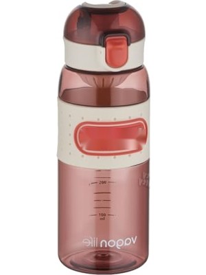Get Store 600 ml Kapasiteli Kaydırmaz Gövde Su Matarası, Süzgeçli